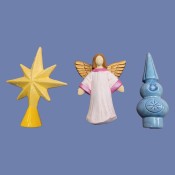 Angel, Star, and Finiale Tree Toppers Mold