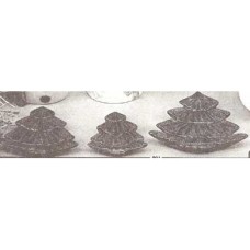 Lone Star 891 3-Christmas tree trays Ceramic Molds