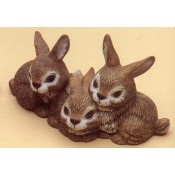 3 Bunny Cluster Mold