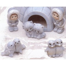Riverview 322 Eskimo Accessory #1 Kids, Penguins, Dogs, and Seals Mold