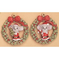 Riverview 408 Mice Tree & Candy Cane Wreath Ormaments Mold