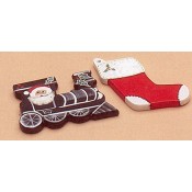 Plain Ornament - Train and Stocking mold