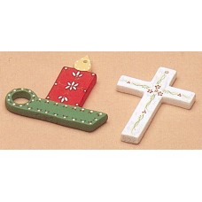 Riverview 421 Candle and Cross Plain Ornaments Mold