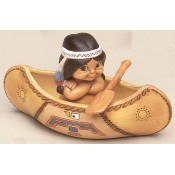 Indian With Canoe Mold