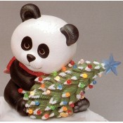 Christmas Panda Bear with Christmas Tree Mold