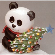 Riverview 499 Christmas Panda Bear with Christmas Tree Mold