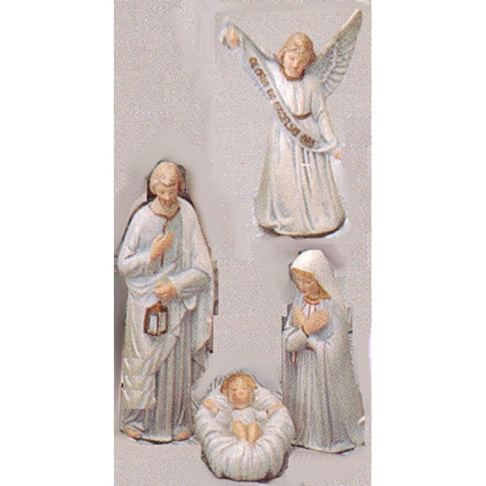 Guardian Angel Holy Family Christmas Nativity Resin Stoneware Scene Napco 6143780