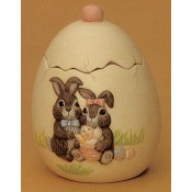Egg with Rabbits Candy Dish Mold