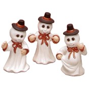 Ghosts with Hats (3 per) Mold