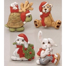 Riverview 610 Christmas Critter Magnets (4 per) Mold