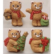 Christmas Bear Magnets (4 per) Mold