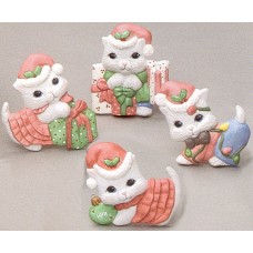 Riverview 612 Christmas Kitten Magnets (4 per) Mold