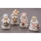 Mop Doll Girl Magnets (4 per) Mold