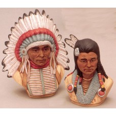 Riverview 694 Indian Busts-Feathers & Headdress Mold