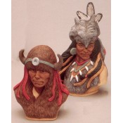 Indian Busts-Horn & Fox Mold