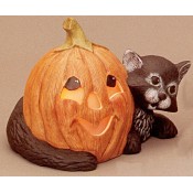 Cat On Pumpkin Mold