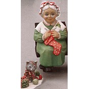 Mrs. Santa With Kitten Mold