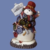 Snowman with Sign mold