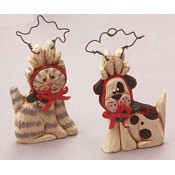 Dog & Cat Ornaments (2 per) Mold
