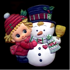 Riverview 3011 Girl with Snowman Mold