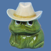 Frog Cowboy Cookie Jar Mold