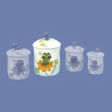 Ross 754 Large Frog Canister Mold