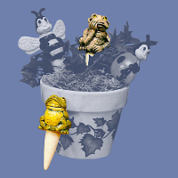 Frog and Gargoyle Plant Tenders mold