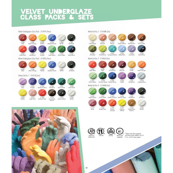 Amaco Velvet Underglazes Brochure