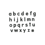 Alphabet Lower Case Designer Silk Screen