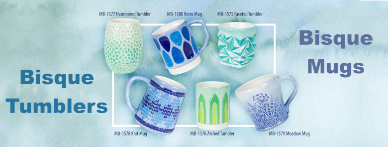 Bisque Mugs and Tumblers
