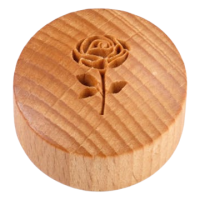 Rose with Stem Curve Top Stamp