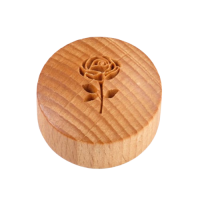 Rose with Stem Curve Top Stamp