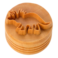 Triceratops Dinosaur Large Round Stamp