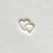 Double Heart Mini Round Stamp