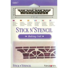 Shelving Unit Stick N' Stencil