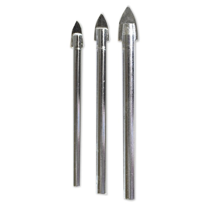Glass And Tile Drill Bit Pack Of 3