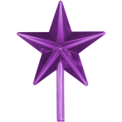 Purple Classic Large Stars (5-pack)