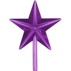 Purple Classic Large Stars (5-pack)