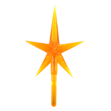 Orange Modern Medium Stars (5-pack)